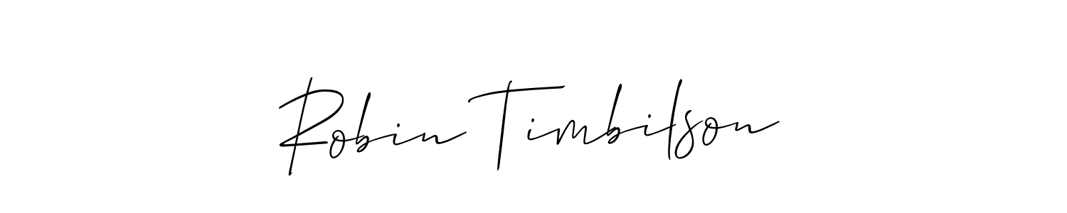 Also we have Robin Timbilson name is the best signature style. Create professional handwritten signature collection using Allison_Script autograph style. Robin Timbilson signature style 2 images and pictures png