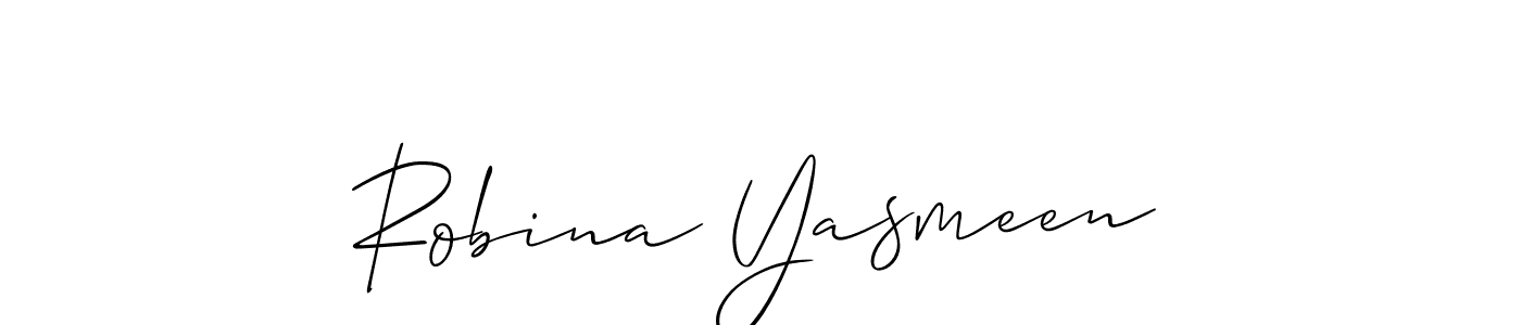 You can use this online signature creator to create a handwritten signature for the name Robina Yasmeen. This is the best online autograph maker. Robina Yasmeen signature style 2 images and pictures png