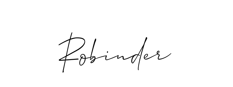 It looks lik you need a new signature style for name Robinder. Design unique handwritten (Allison_Script) signature with our free signature maker in just a few clicks. Robinder signature style 2 images and pictures png