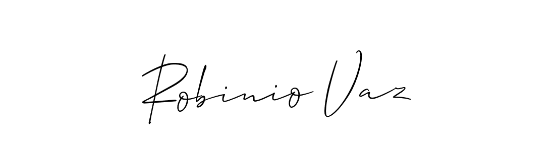 How to make Robinio Vaz signature? Allison_Script is a professional autograph style. Create handwritten signature for Robinio Vaz name. Robinio Vaz signature style 2 images and pictures png
