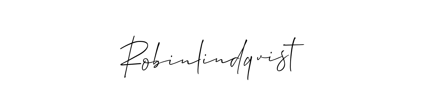 The best way (Allison_Script) to make a short signature is to pick only two or three words in your name. The name Robinlindqvist include a total of six letters. For converting this name. Robinlindqvist signature style 2 images and pictures png