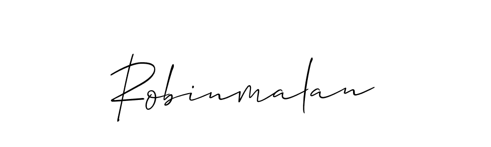 Make a beautiful signature design for name Robinmalan. With this signature (Allison_Script) style, you can create a handwritten signature for free. Robinmalan signature style 2 images and pictures png