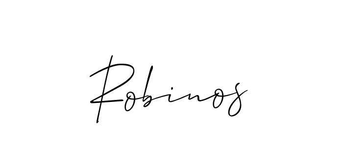 if you are searching for the best signature style for your name Robinos. so please give up your signature search. here we have designed multiple signature styles  using Allison_Script. Robinos signature style 2 images and pictures png