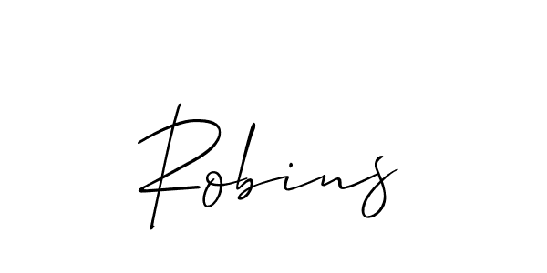Also You can easily find your signature by using the search form. We will create Robins name handwritten signature images for you free of cost using Allison_Script sign style. Robins signature style 2 images and pictures png
