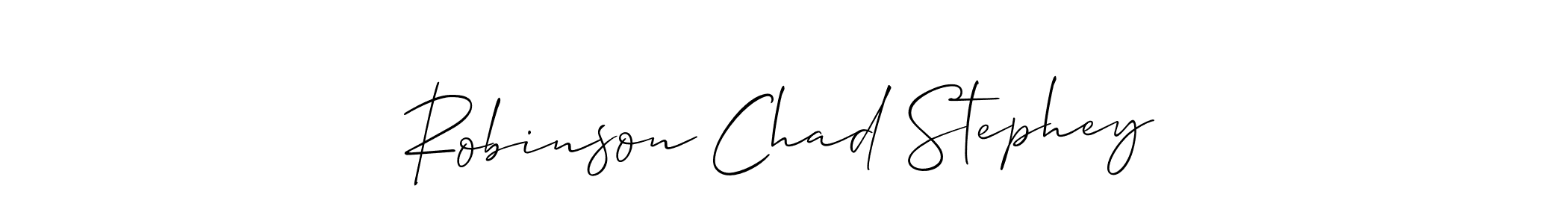 Robinson Chad Stephey stylish signature style. Best Handwritten Sign (Allison_Script) for my name. Handwritten Signature Collection Ideas for my name Robinson Chad Stephey. Robinson Chad Stephey signature style 2 images and pictures png