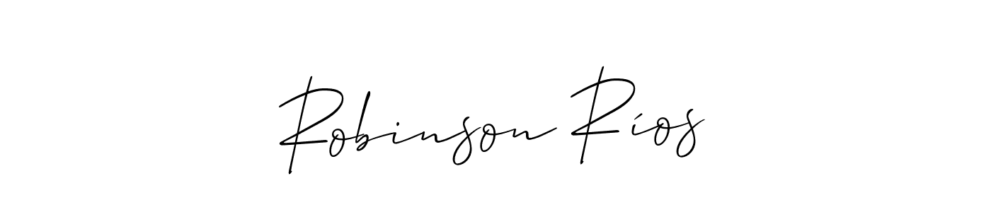 Best and Professional Signature Style for Robinson Ríos. Allison_Script Best Signature Style Collection. Robinson Ríos signature style 2 images and pictures png