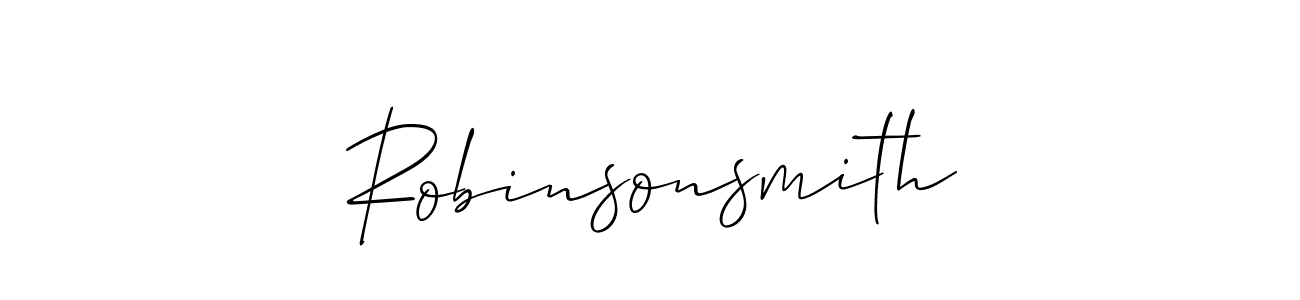 Allison_Script is a professional signature style that is perfect for those who want to add a touch of class to their signature. It is also a great choice for those who want to make their signature more unique. Get Robinsonsmith name to fancy signature for free. Robinsonsmith signature style 2 images and pictures png