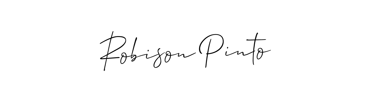 How to Draw Robison Pinto signature style? Allison_Script is a latest design signature styles for name Robison Pinto. Robison Pinto signature style 2 images and pictures png