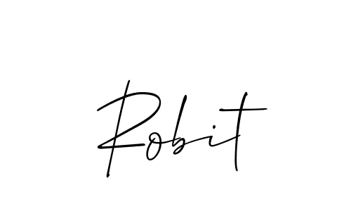 if you are searching for the best signature style for your name Robit. so please give up your signature search. here we have designed multiple signature styles  using Allison_Script. Robit signature style 2 images and pictures png
