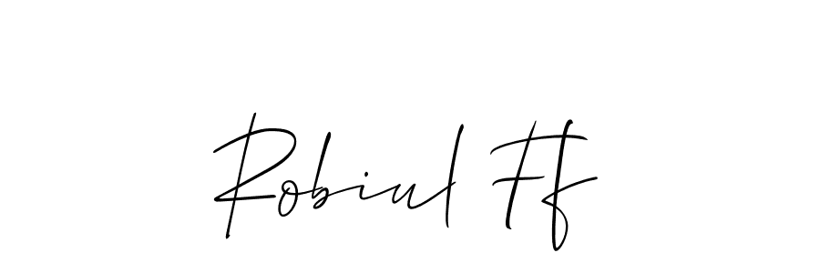 The best way (Allison_Script) to make a short signature is to pick only two or three words in your name. The name Robiul Ff include a total of six letters. For converting this name. Robiul Ff signature style 2 images and pictures png