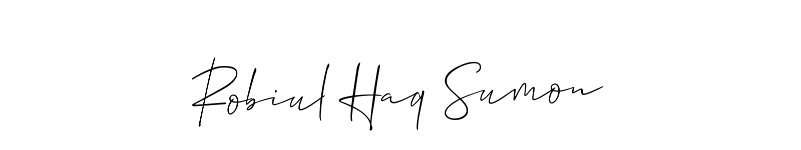 Here are the top 10 professional signature styles for the name Robiul Haq Sumon. These are the best autograph styles you can use for your name. Robiul Haq Sumon signature style 2 images and pictures png