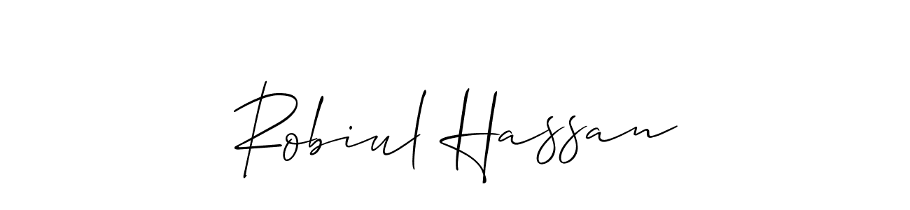 Also we have Robiul Hassan name is the best signature style. Create professional handwritten signature collection using Allison_Script autograph style. Robiul Hassan signature style 2 images and pictures png