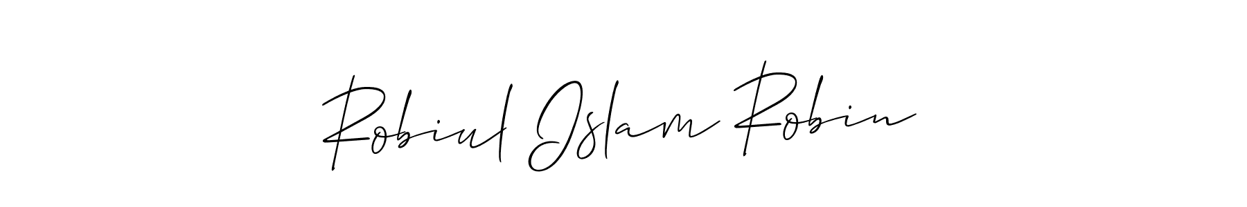 Similarly Allison_Script is the best handwritten signature design. Signature creator online .You can use it as an online autograph creator for name Robiul Islam Robin. Robiul Islam Robin signature style 2 images and pictures png