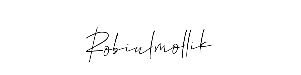 The best way (Allison_Script) to make a short signature is to pick only two or three words in your name. The name Robiulmollik include a total of six letters. For converting this name. Robiulmollik signature style 2 images and pictures png