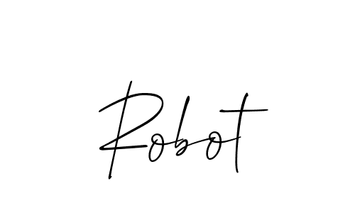 How to make Robot signature? Allison_Script is a professional autograph style. Create handwritten signature for Robot name. Robot signature style 2 images and pictures png