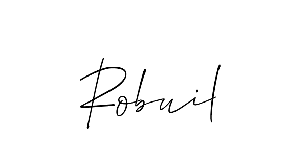 You should practise on your own different ways (Allison_Script) to write your name (Robuil) in signature. don't let someone else do it for you. Robuil signature style 2 images and pictures png