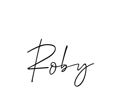 Best and Professional Signature Style for Roby. Allison_Script Best Signature Style Collection. Roby signature style 2 images and pictures png