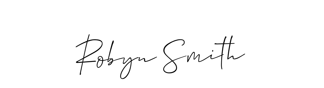 Allison_Script is a professional signature style that is perfect for those who want to add a touch of class to their signature. It is also a great choice for those who want to make their signature more unique. Get Robyn Smith name to fancy signature for free. Robyn Smith signature style 2 images and pictures png