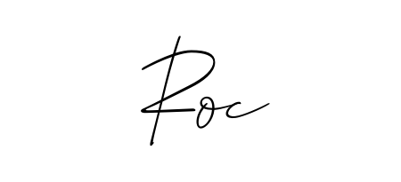 Upgrade your professional image with Roc signature created with Allison_Script font. Fast, free, and watermark-free download. Roc signature style 2 images and pictures png