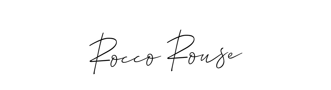 How to make Rocco Rouse signature? Allison_Script is a professional autograph style. Create handwritten signature for Rocco Rouse name. Rocco Rouse signature style 2 images and pictures png