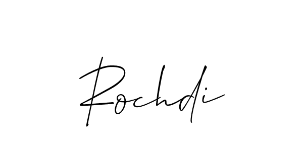 Make a beautiful signature design for name Rochdi. Use this online signature maker to create a handwritten signature for free. Rochdi signature style 2 images and pictures png
