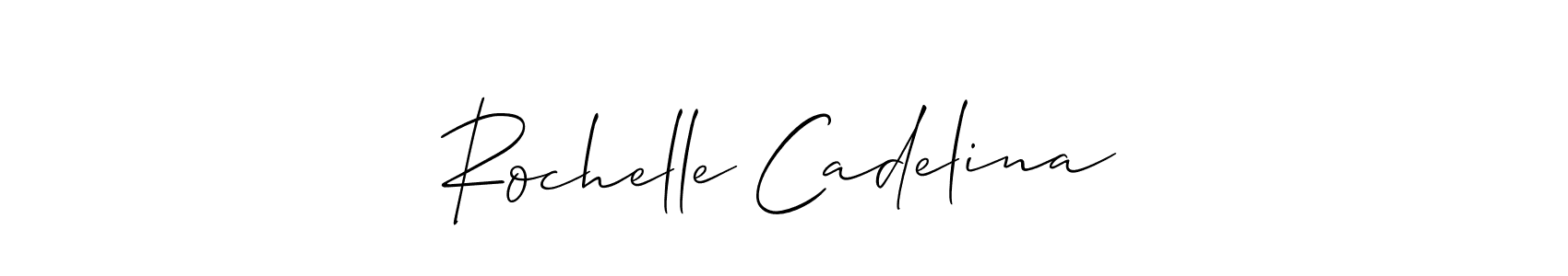 Also You can easily find your signature by using the search form. We will create Rochelle Cadelina name handwritten signature images for you free of cost using Allison_Script sign style. Rochelle Cadelina signature style 2 images and pictures png