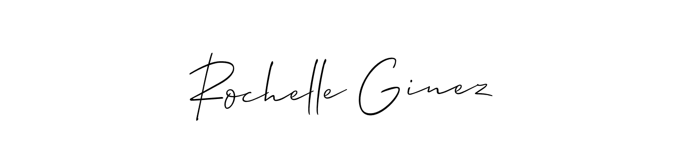Rochelle Ginez stylish signature style. Best Handwritten Sign (Allison_Script) for my name. Handwritten Signature Collection Ideas for my name Rochelle Ginez. Rochelle Ginez signature style 2 images and pictures png
