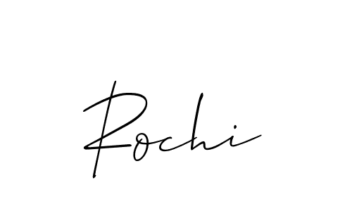 Allison_Script is a professional signature style that is perfect for those who want to add a touch of class to their signature. It is also a great choice for those who want to make their signature more unique. Get Rochi name to fancy signature for free. Rochi signature style 2 images and pictures png