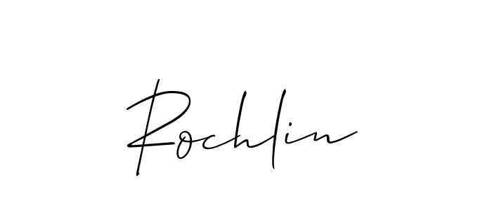 Create a beautiful signature design for name Rochlin. With this signature (Allison_Script) fonts, you can make a handwritten signature for free. Rochlin signature style 2 images and pictures png