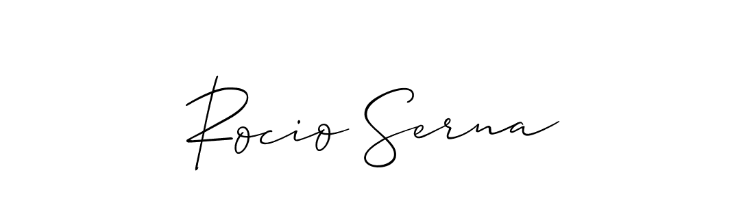 Make a short Rocio Serna signature style. Manage your documents anywhere anytime using Allison_Script. Create and add eSignatures, submit forms, share and send files easily. Rocio Serna signature style 2 images and pictures png