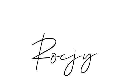 Similarly Allison_Script is the best handwritten signature design. Signature creator online .You can use it as an online autograph creator for name Rocjy. Rocjy signature style 2 images and pictures png