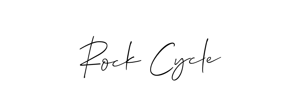 Use a signature maker to create a handwritten signature online. With this signature software, you can design (Allison_Script) your own signature for name Rock Cycle. Rock Cycle signature style 2 images and pictures png