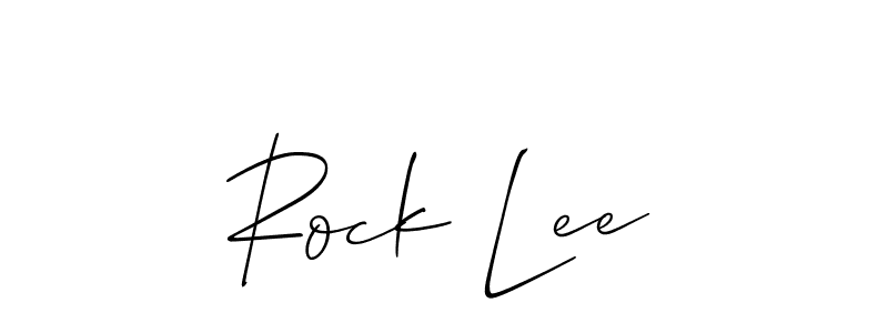 Allison_Script is a professional signature style that is perfect for those who want to add a touch of class to their signature. It is also a great choice for those who want to make their signature more unique. Get Rock Lee name to fancy signature for free. Rock Lee signature style 2 images and pictures png