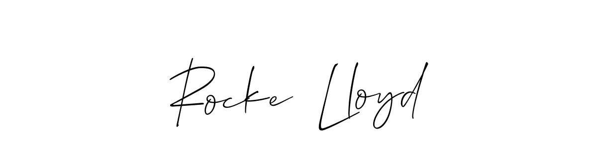 Similarly Allison_Script is the best handwritten signature design. Signature creator online .You can use it as an online autograph creator for name Rocke  Lloyd. Rocke  Lloyd signature style 2 images and pictures png