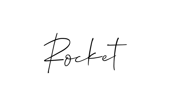 You should practise on your own different ways (Allison_Script) to write your name (Rocket) in signature. don't let someone else do it for you. Rocket signature style 2 images and pictures png