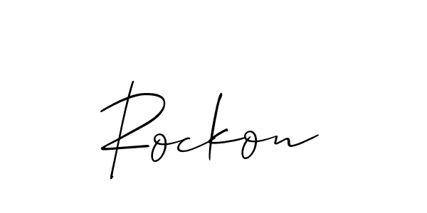 You can use this online signature creator to create a handwritten signature for the name Rockon. This is the best online autograph maker. Rockon signature style 2 images and pictures png