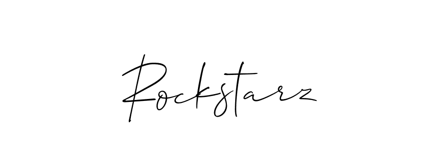 Allison_Script is a professional signature style that is perfect for those who want to add a touch of class to their signature. It is also a great choice for those who want to make their signature more unique. Get Rockstarz name to fancy signature for free. Rockstarz signature style 2 images and pictures png
