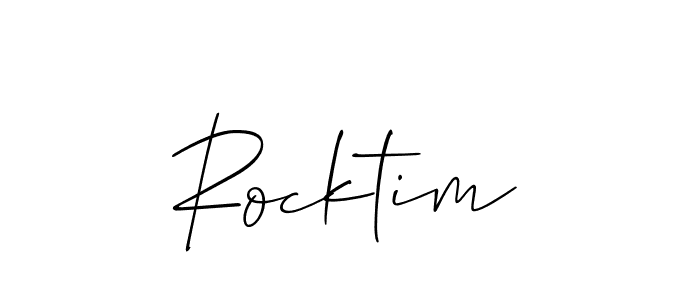 It looks lik you need a new signature style for name Rocktim. Design unique handwritten (Allison_Script) signature with our free signature maker in just a few clicks. Rocktim signature style 2 images and pictures png