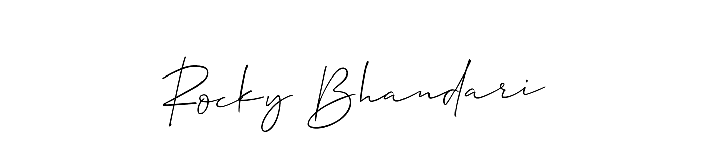 Once you've used our free online signature maker to create your best signature Allison_Script style, it's time to enjoy all of the benefits that Rocky Bhandari name signing documents. Rocky Bhandari signature style 2 images and pictures png