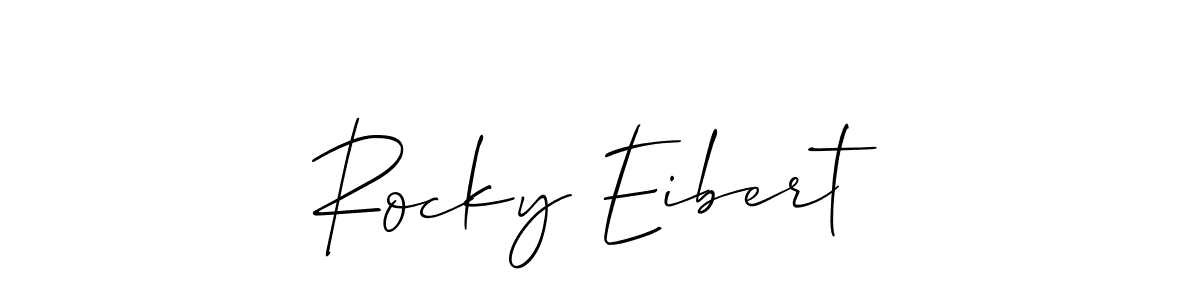 See photos of Rocky Eibert official signature by Spectra . Check more albums & portfolios. Read reviews & check more about Allison_Script font. Rocky Eibert signature style 2 images and pictures png