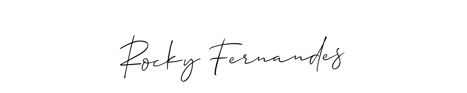 Once you've used our free online signature maker to create your best signature Allison_Script style, it's time to enjoy all of the benefits that Rocky Fernandes name signing documents. Rocky Fernandes signature style 2 images and pictures png