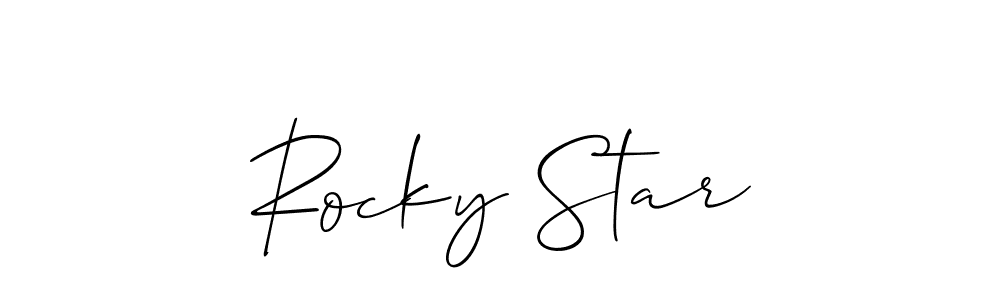 Once you've used our free online signature maker to create your best signature Allison_Script style, it's time to enjoy all of the benefits that Rocky Star name signing documents. Rocky Star signature style 2 images and pictures png
