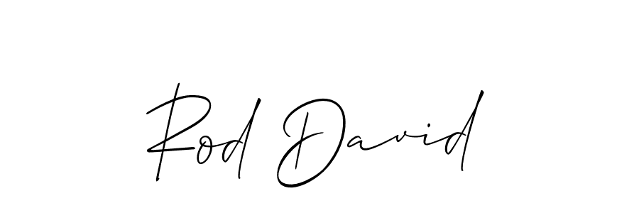 Also You can easily find your signature by using the search form. We will create Rod David name handwritten signature images for you free of cost using Allison_Script sign style. Rod David signature style 2 images and pictures png