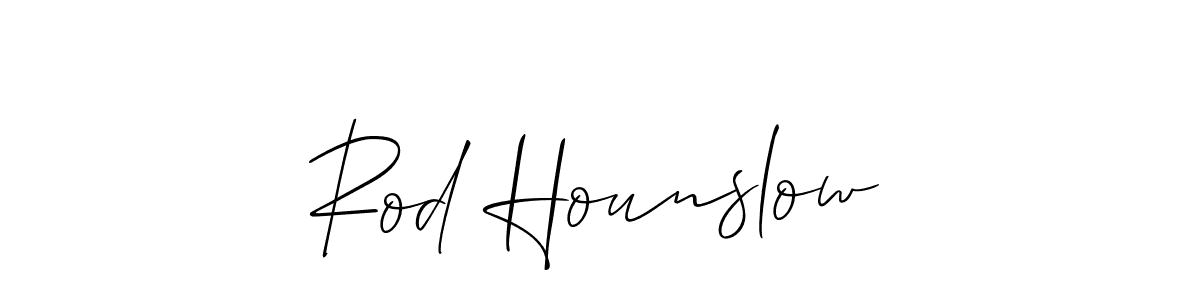 Also we have Rod Hounslow name is the best signature style. Create professional handwritten signature collection using Allison_Script autograph style. Rod Hounslow signature style 2 images and pictures png