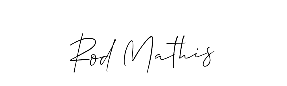 Design your own signature with our free online signature maker. With this signature software, you can create a handwritten (Allison_Script) signature for name Rod Mathis. Rod Mathis signature style 2 images and pictures png