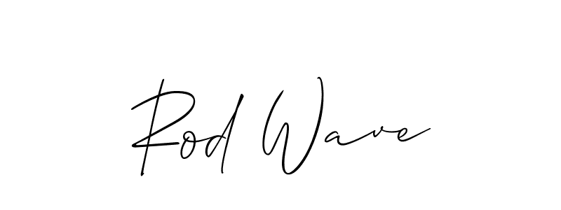 You should practise on your own different ways (Allison_Script) to write your name (Rod Wave) in signature. don't let someone else do it for you. Rod Wave signature style 2 images and pictures png