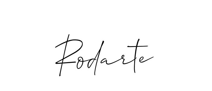 How to make Rodarte signature? Allison_Script is a professional autograph style. Create handwritten signature for Rodarte name. Rodarte signature style 2 images and pictures png