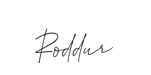 Design your own signature with our free online signature maker. With this signature software, you can create a handwritten (Allison_Script) signature for name Roddur. Roddur signature style 2 images and pictures png