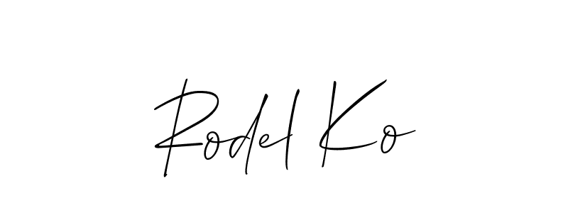 Here are the top 10 professional signature styles for the name Rodel Ko. These are the best autograph styles you can use for your name. Rodel Ko signature style 2 images and pictures png