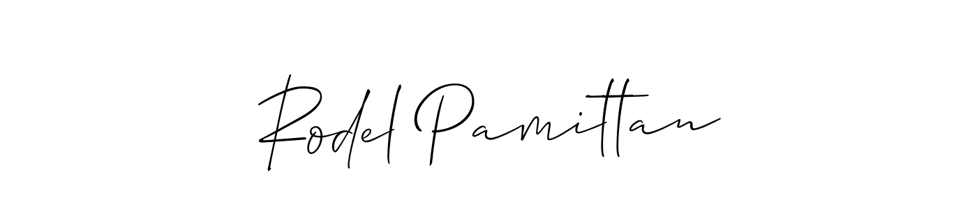 Here are the top 10 professional signature styles for the name Rodel Pamittan. These are the best autograph styles you can use for your name. Rodel Pamittan signature style 2 images and pictures png